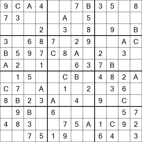 Sudoku 12x12 - Fácil