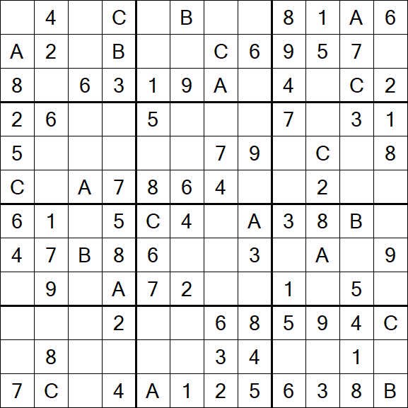 Sudoku 12x12 - Fácil