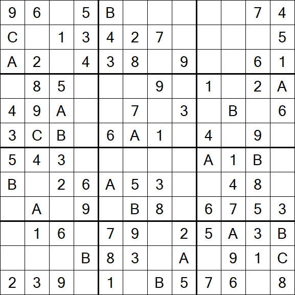 Sudoku 12x12 - Fácil