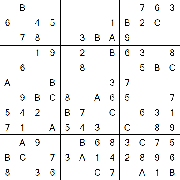 Sudoku 12x12 - Easy