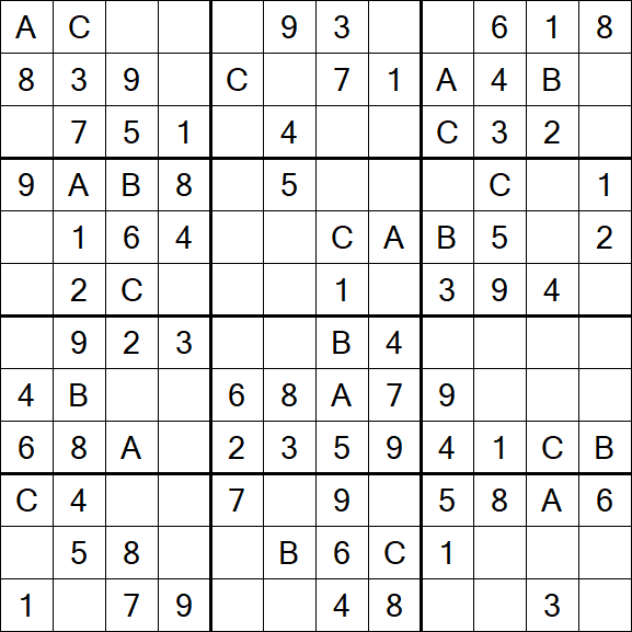 Sudoku 12x12 - Simple