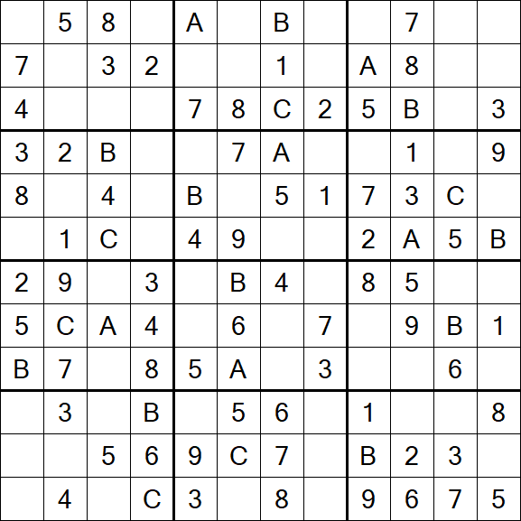 Sudoku 12x12 - Simple