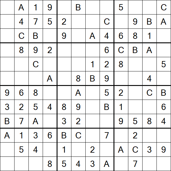 Sudoku 12x12 - Easy