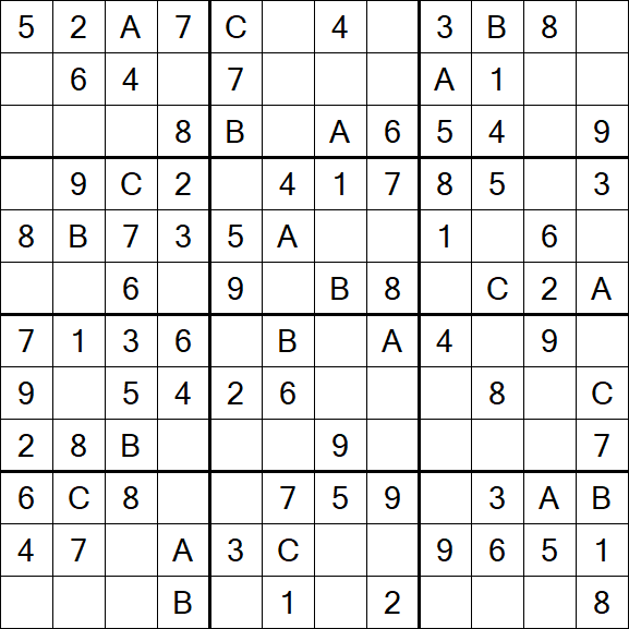 Sudoku 12x12 - Fácil