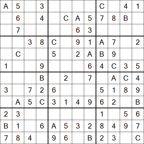Sudoku 12x12 - Simple