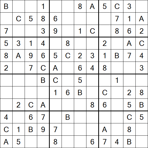 Sudoku 12x12 - Easy