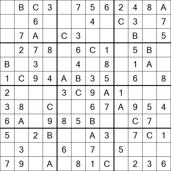 Sudoku 12x12 - Easy
