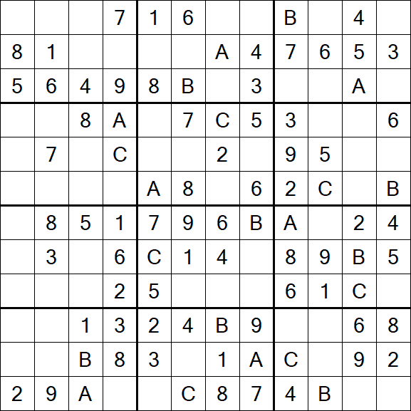 Sudoku 12x12 - Easy