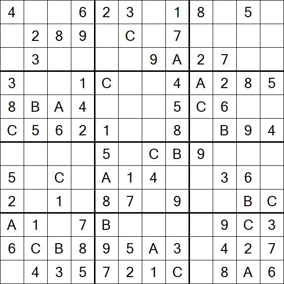 Sudoku 12x12 - Easy