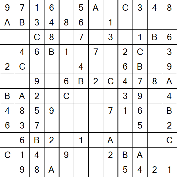 Sudoku 12x12 - Easy