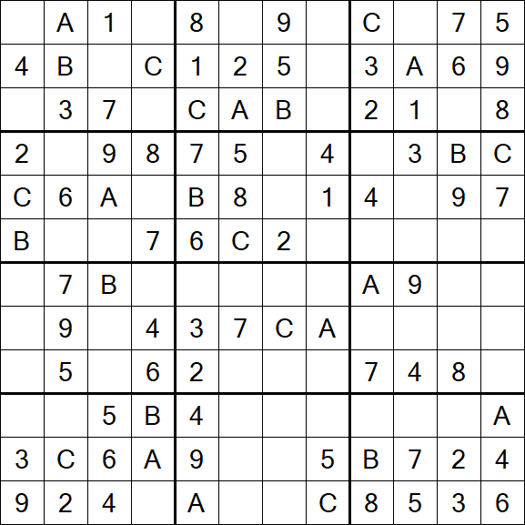 Sudoku 12x12 - Easy