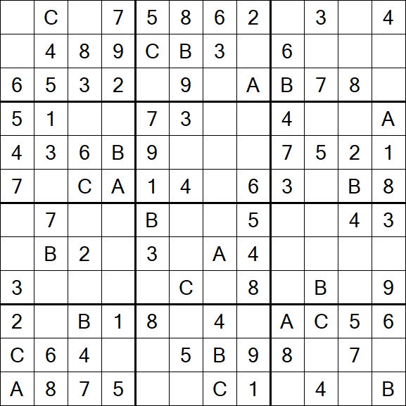 Sudoku 12x12 - Easy