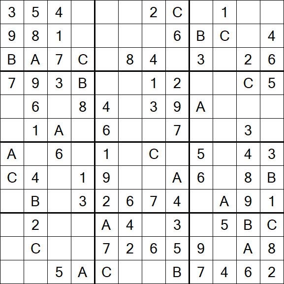 Sudoku 12x12 - Fácil