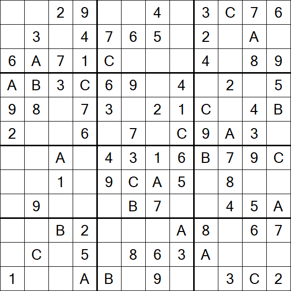 Sudoku 12x12 - Fácil