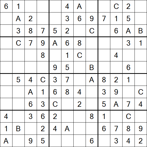 Sudoku 12x12 - Fácil