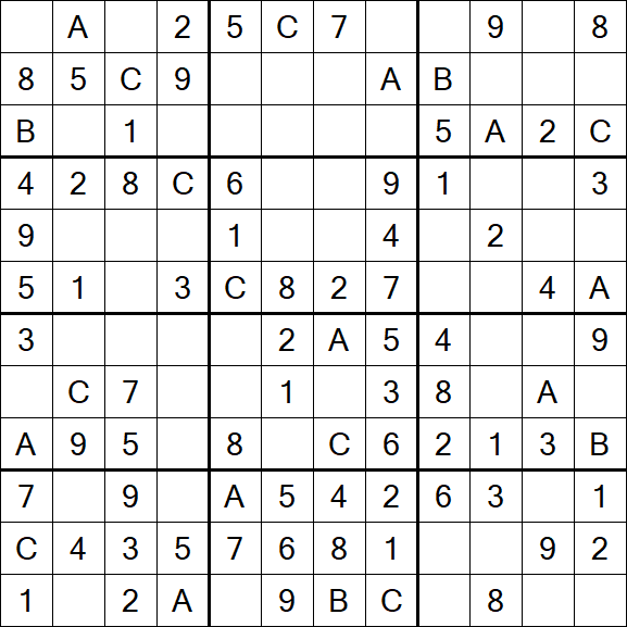 Sudoku 12x12 - Fácil