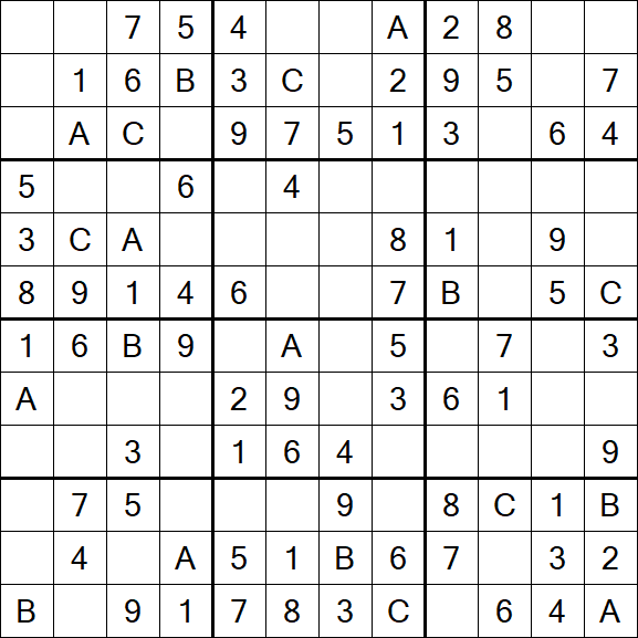 Sudoku 12x12 - Fácil