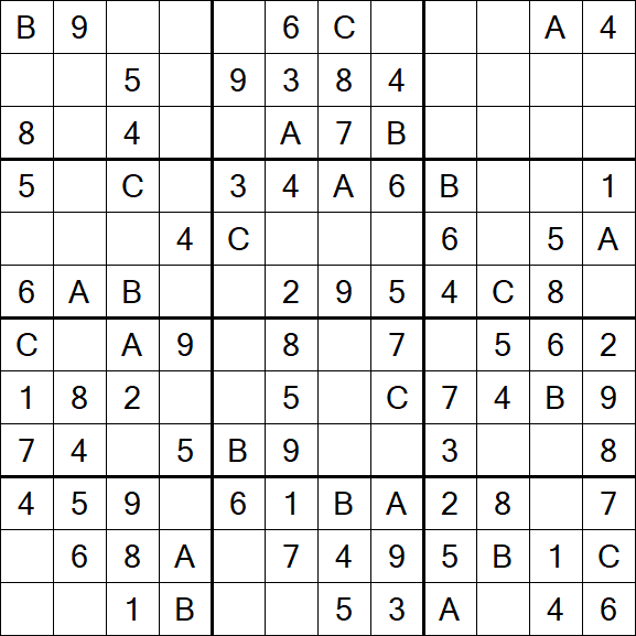 Sudoku 12x12 - Fácil