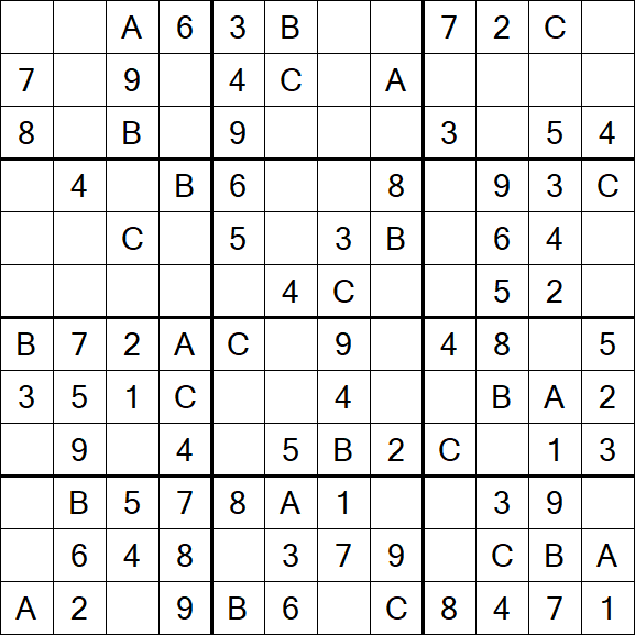 Sudoku 12x12 - Fácil