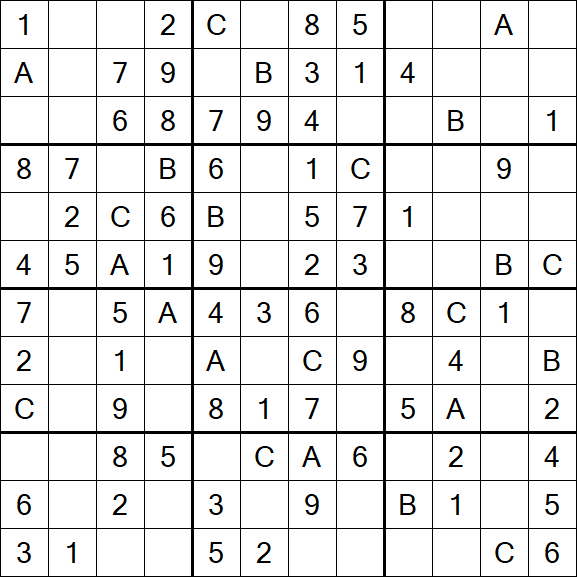 Sudoku 12x12 - Fácil