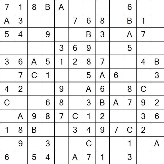 Sudoku 12x12 - Fácil