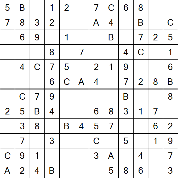 Sudoku 12x12 - Fácil