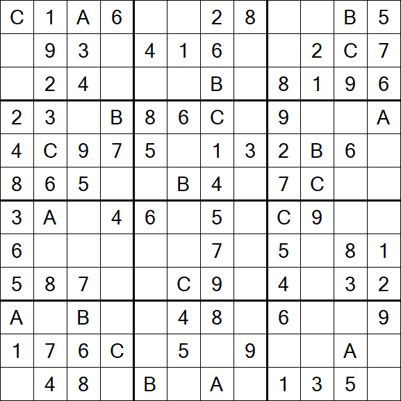 Sudoku 12x12 - Simple