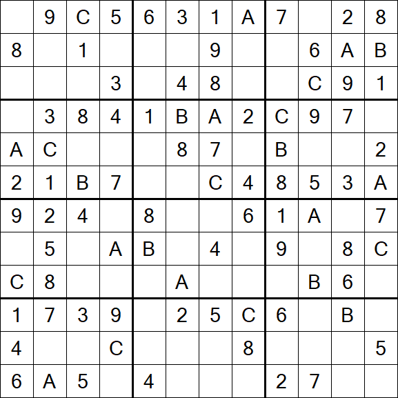 Sudoku 12x12 - Simple