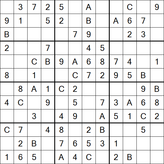 Sudoku 12x12 - Simple
