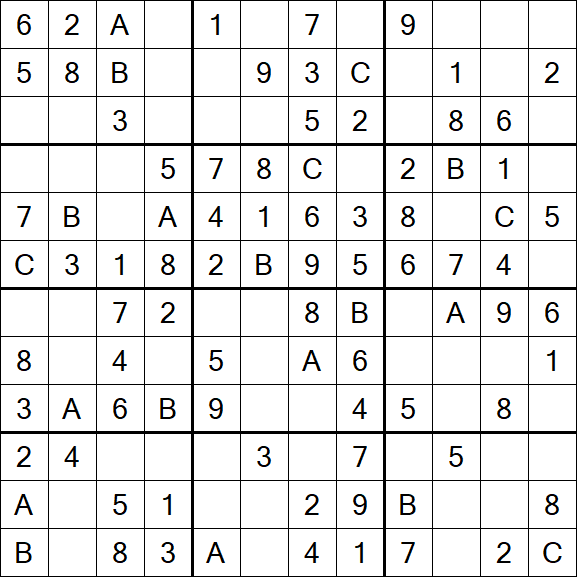 Sudoku 12x12 - Simple