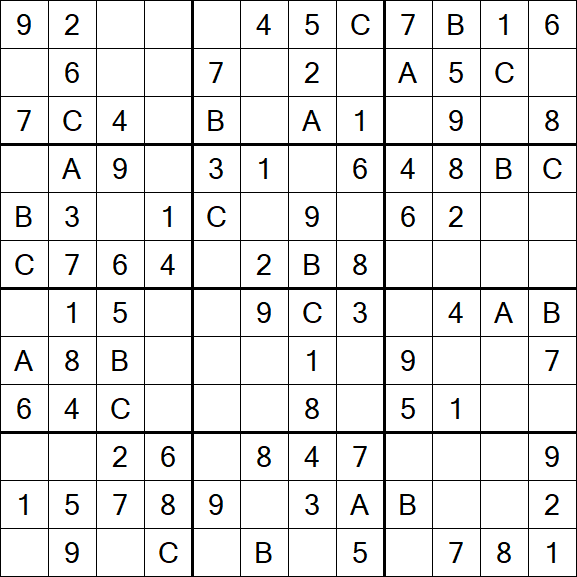 Sudoku 12x12 - Fácil