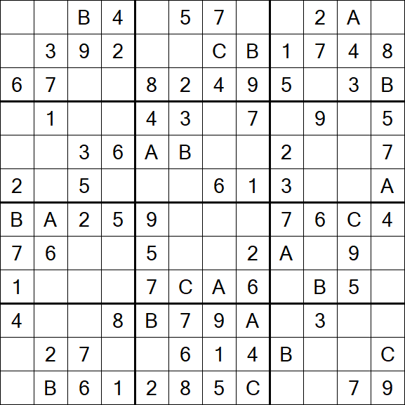 Sudoku 12x12 - Fácil