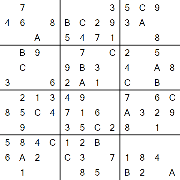 Sudoku 12x12 - Fácil