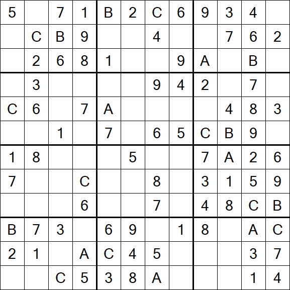 Sudoku 12x12 - Fácil