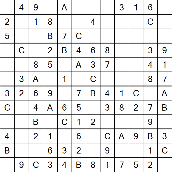 Sudoku 12x12 - Fácil