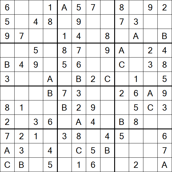 Sudoku 12x12 - Fácil