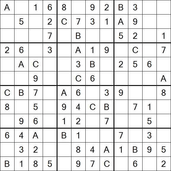 Sudoku 12x12 - Fácil