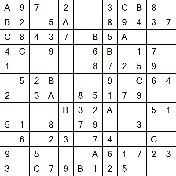 Sudoku 12x12 - Fácil