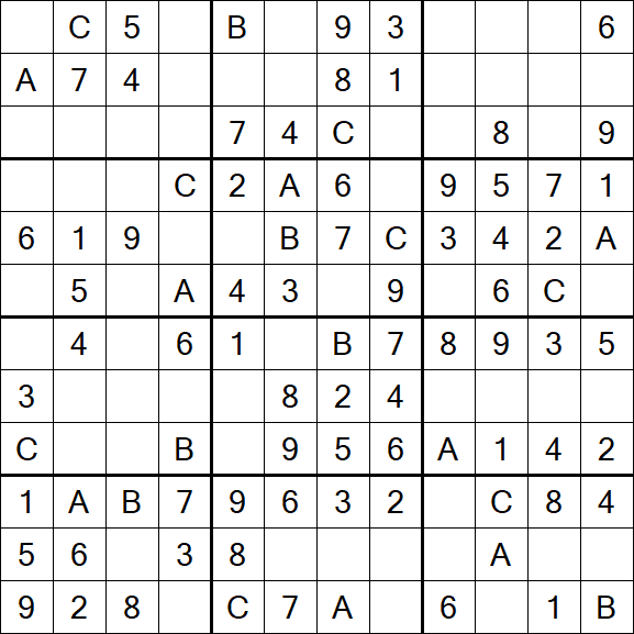Sudoku 12x12 - Fácil