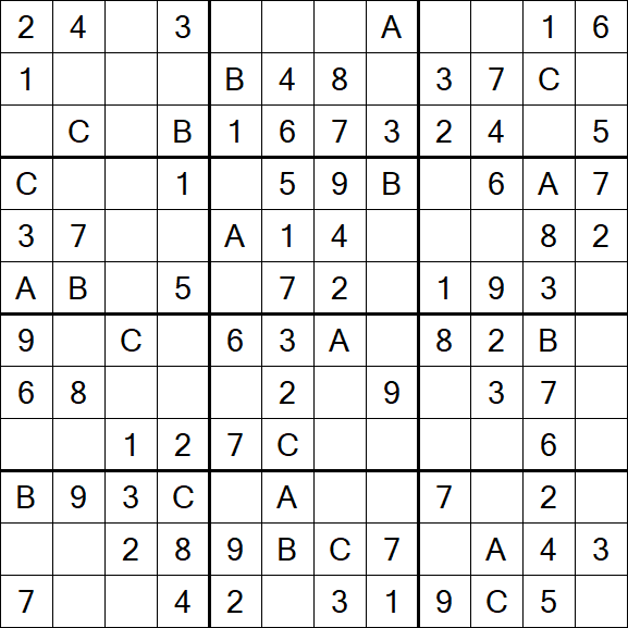 Sudoku 12x12 - Fácil