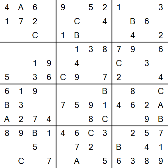 Sudoku 12x12 - Fácil