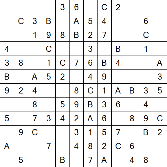 Sudoku 12x12 - Fácil