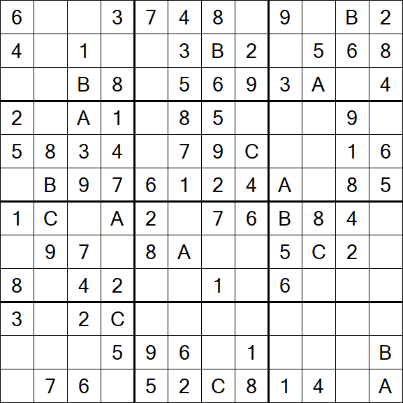 Sudoku 12x12 - Fácil