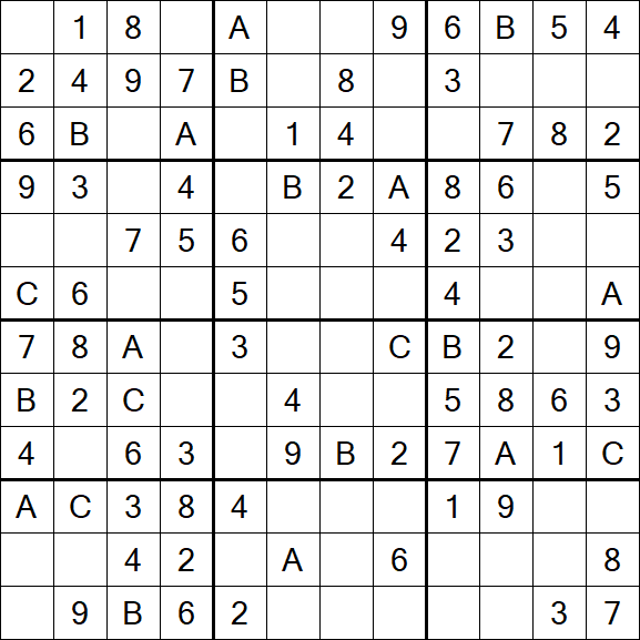 Sudoku 12x12 - Fácil