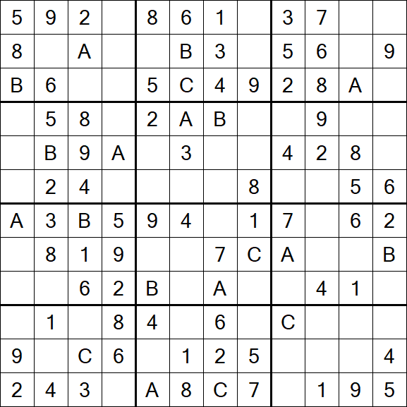 Sudoku 12x12 - Simple