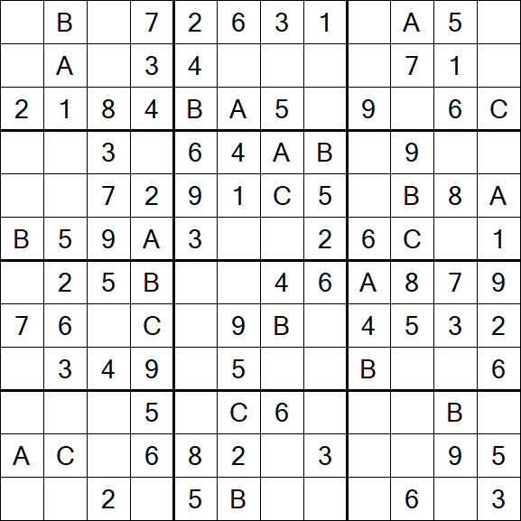 Sudoku 12x12 - Simple