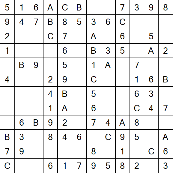 Sudoku 12x12 - Simple