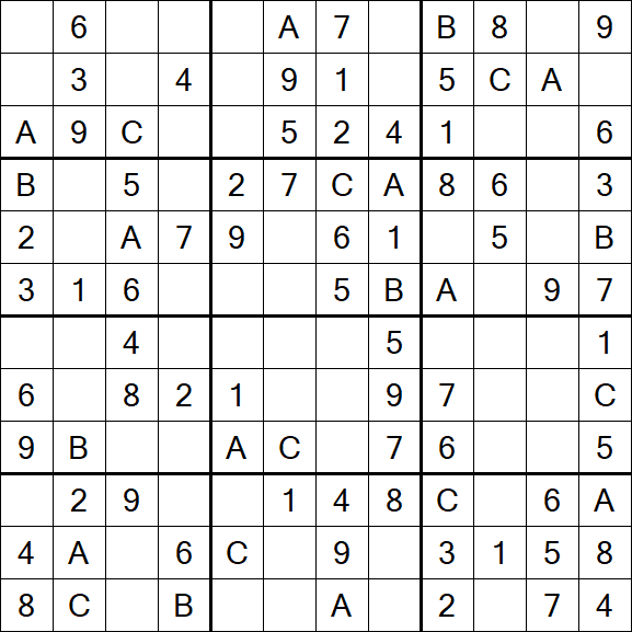 Sudoku 12x12 - Simple
