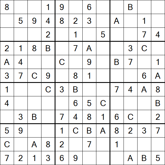 Sudoku 12x12 - Simple