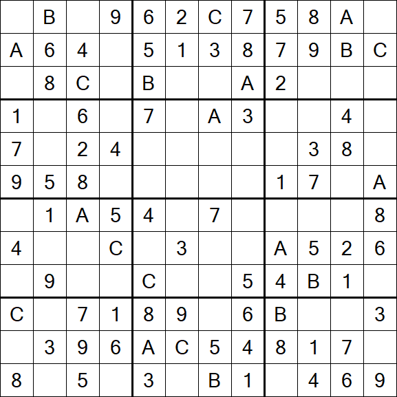 Sudoku 12x12 - Simple
